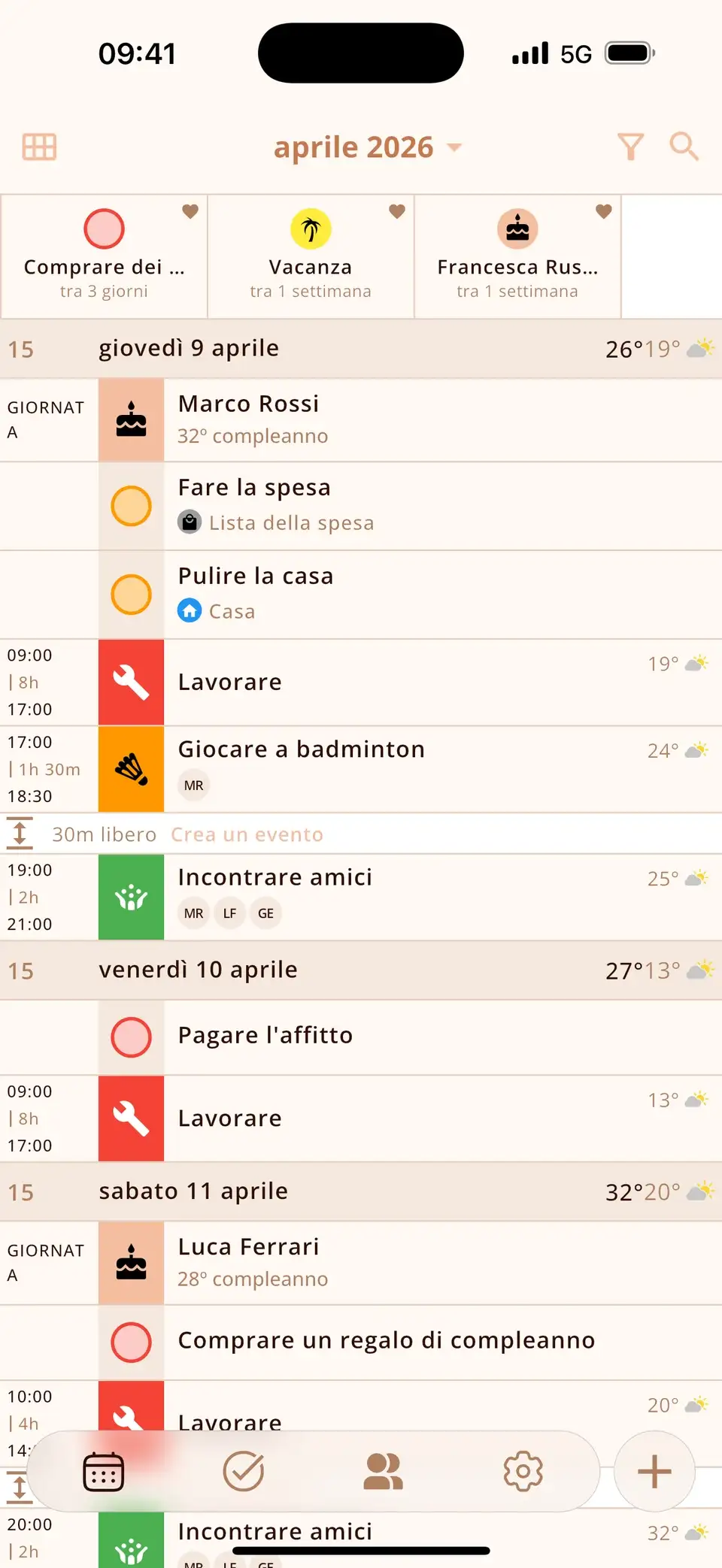 Una giornata in Miracal con icone, un compleanno e il meteo