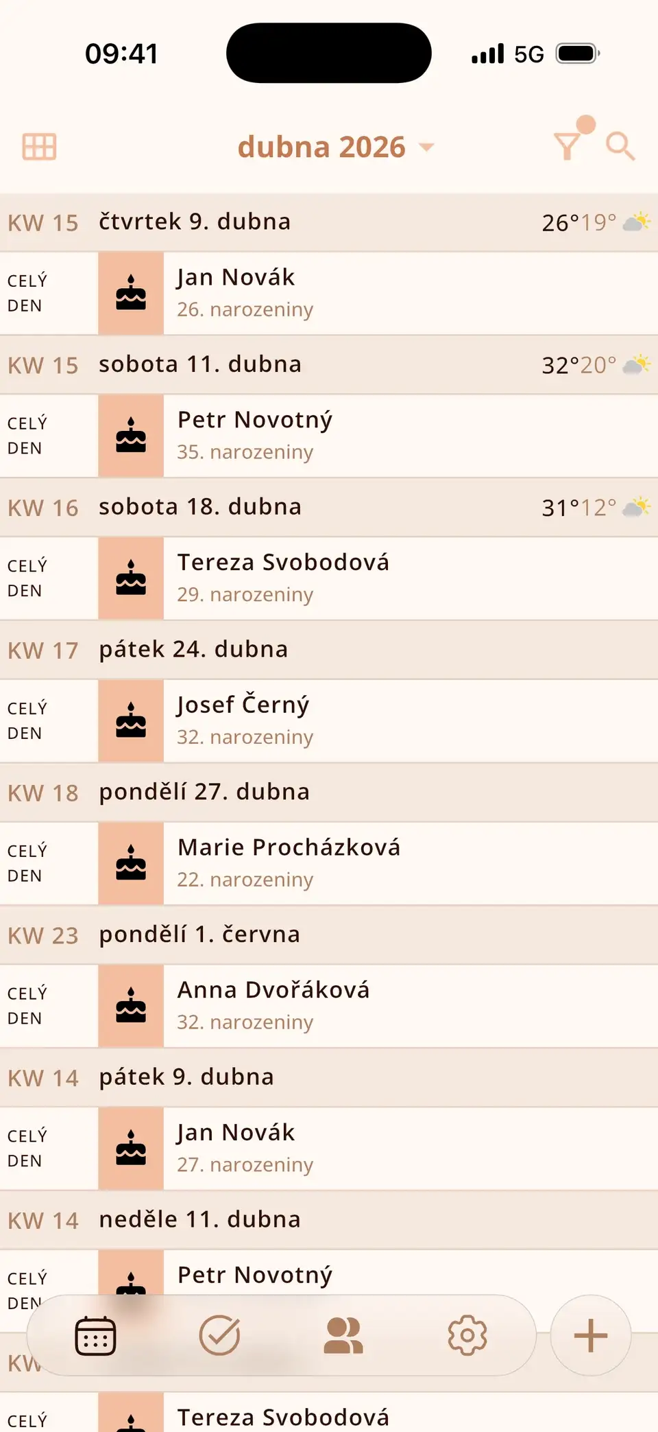 Narozeniny s věkem v Miracalu