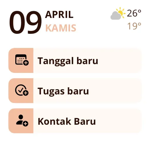 Widget Miracal: Tambah Cepat (kecil)