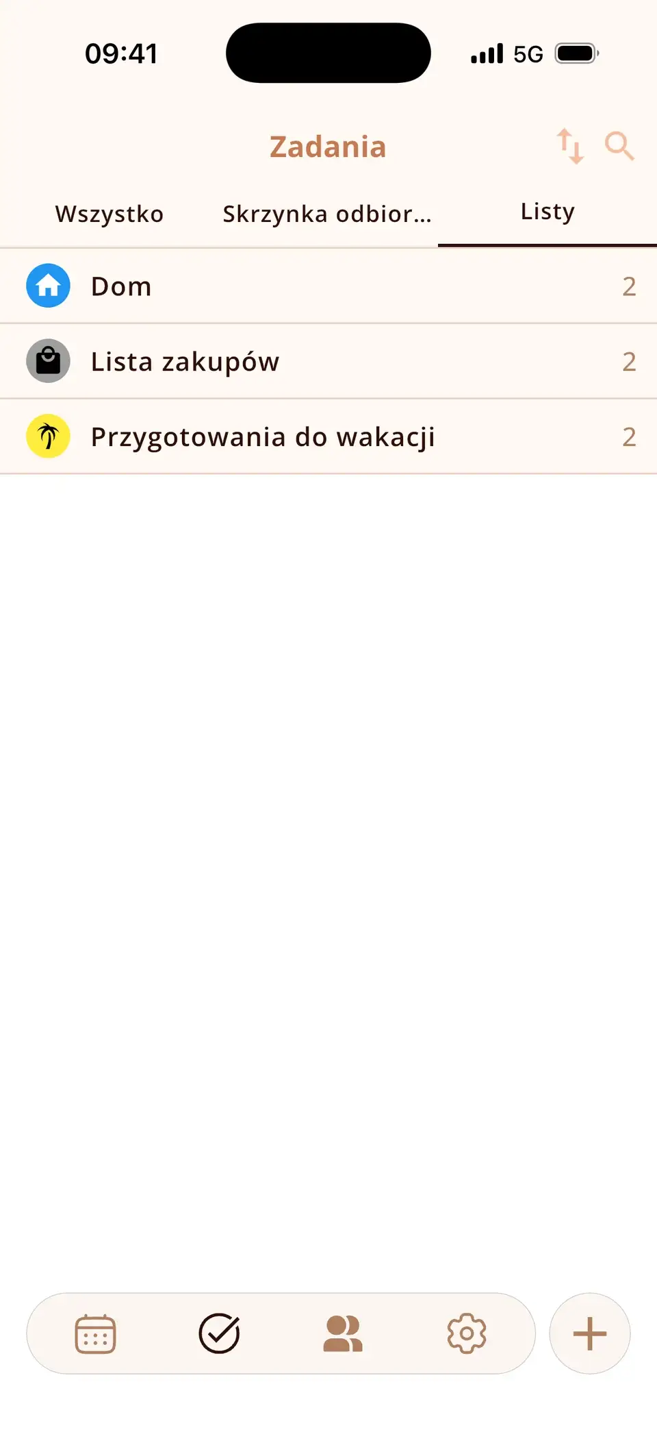 Listy zadań w Miracal